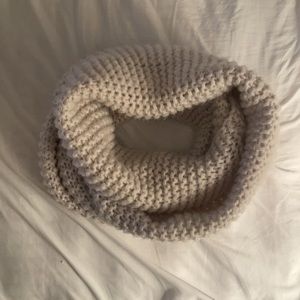 Shimmery Cream Infinity Scarf OS